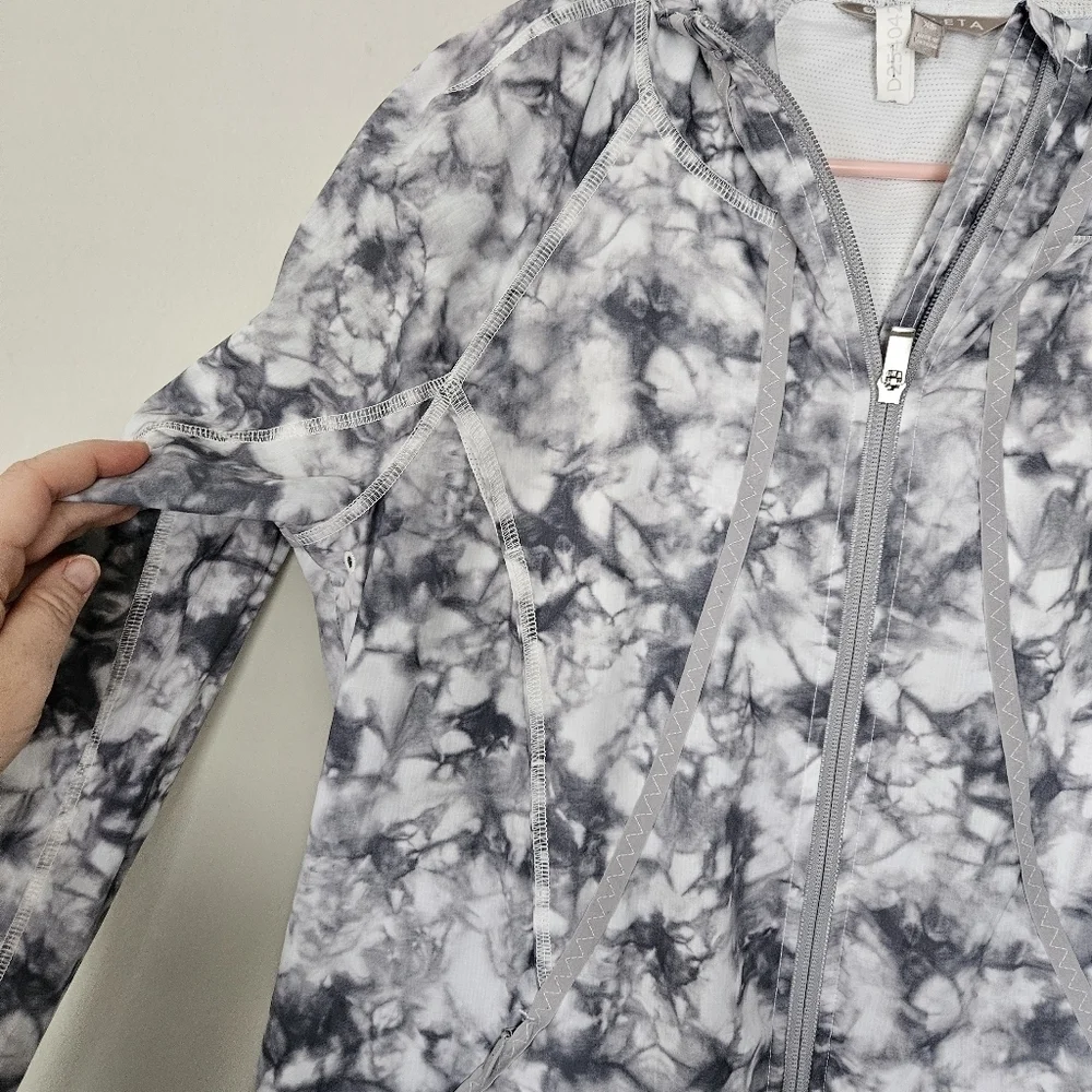 Athleta Tie Dye Catalina Full-Zip Foldable Jacket Size XS